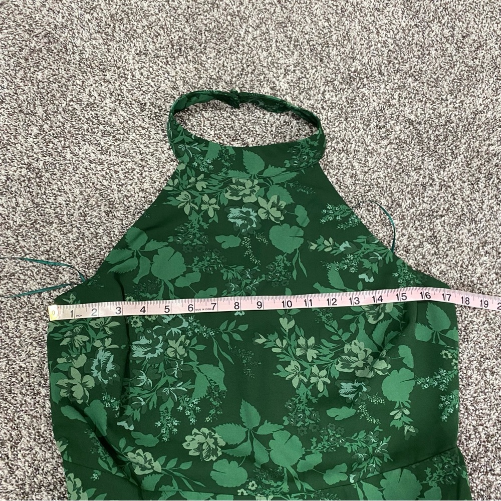 Baltic Born Freya Halter Jumpsuit Emerald Green Floral Print Women’s XL - Picture 7 of 9
